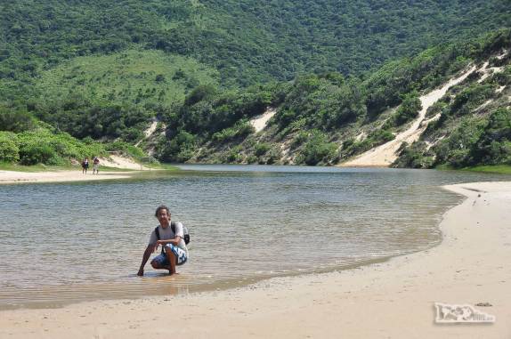 Na praia da Lagoinha do Leste, na costa sul de Florianópolis, em Santa Catarina